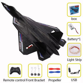 Rc Plane SU 57 Radio Controlled Airplane with Light Fixed Wing Hand Throwing Foam Electric Remote Control Plane